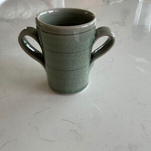 Glazed mug Simon Pearce double handle